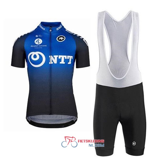NTT Pro Cycling Fietsshirt Met Korte Mouwen 2020 en Korte Koersbroek Blauw Zwart